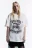 Футболка oversize с принтом в стиле гранж - цвет бежевый - 3