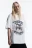 Футболка oversize с принтом в стиле гранж - цвет бежевый - 4