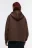 Худи oversize из неопрена с утяжками по низу - цвет коричневый - 4