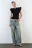 Джинсы baggy fit из денима с органическим хлопком - цвет синий - 5