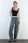 Джинсы baggy fit с низкой посадкой - цвет бордовый - 1