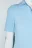 Платье-поло миди облегающее в рубчик - цвет голубой - 7