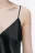 Платье-комбинация мини атласное - цвет черный - 6