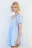 Платье baby-doll мини с коротким рукавом - цвет голубой - 3