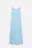 Платье-сарафан миди вискозное с оборками на груди - цвет голубой - 8