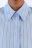 Рубашка свободная с принтом в полоску - цвет голубой - 7