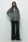 Рубашка oversize клетчатая с вареным эффектом - цвет черный - 6