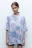 Футболка oversize спортивная из сетки с принтом - цвет белый - 2