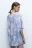 Футболка oversize спортивная из сетки с принтом - цвет белый - 4