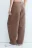 Брюки baggy fit широкие из твила - цвет коричневый - 4
