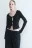 Блузка-топ со шнуровкой - цвет черный - 2