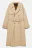 Плащ-тренчкот двубортный с поясом - цвет бежевый - 11