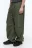 Брюки-парашюты хлопковые с утяжками - цвет зеленый - 2