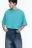 Футболка boxy fit хлопковая однотонная - цвет голубой - 2