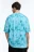 Футболка oversize с эффектом тай-дай и принтом - цвет зеленый - 5