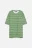 Футболка хлопковая с принтом в полоску - цвет зеленый - 8