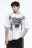 Футболка oversize в стиле гранж - цвет белый - 4