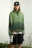Худи oversize с вареным эффектом и принтом - цвет зеленый - 10