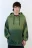 Худи oversize с вареным эффектом и принтом - цвет зеленый - 3
