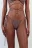 Трусы-стринги купальные на завязках - цвет бежевый - 2