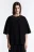 Футболка oversize с металлической цепочкой - цвет черный - 2