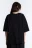 Футболка oversize с металлической цепочкой - цвет черный - 4