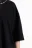 Футболка oversize с металлической цепочкой - цвет черный - 7