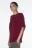 Футболка oversize из плотного трикотажа - цвет бордовый - 3