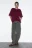 Футболка oversize из плотного трикотажа - цвет бордовый - 5