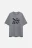 Футболка прямая хлопковая с принтом - цвет серый - 8