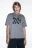 Футболка прямая хлопковая с принтом - цвет серый - 2