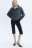 Свитшот half-zip с воротником-стойкой - цвет черный - 1