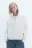 Свитшот half-zip с воротником-стойкой - цвет молочный - 1