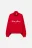 Толстовка с принтом и воротником-стойкой на молнии - цвет красный - 10