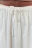 Юбка-трапеция хлопковая с поясом на завязках - цвет белый - 6