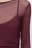 Платье макси сетчатое с подкладкой-майкой - цвет бордовый - 7