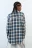 Рубашка oversize хлопковая в клетку - цвет синий - 6