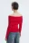 Джемпер off-shoulders тонкой вязки - цвет красный - 4