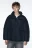 Куртка oversize стеганая с воротником-стойкой - цвет черный - 2