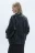 Куртка-олимпийка oversize из искусственной кожи - цвет черный - 4
