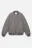 Куртка-бомбер oversize из ткани с ворсом - цвет серый - 10
