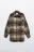 Куртка-рубашка oversize клетчатая из ворсистой ткани - цвет коричневый - 9