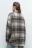 Куртка-рубашка oversize клетчатая из ворсистой ткани - цвет коричневый - 5