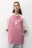 Футболка oversize спортивная с принтом - цвет розовый - 2