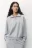 Худи half-zip спортивная с принтом - цвет серый - 3