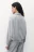 Худи half-zip спортивная с принтом - цвет серый - 5