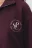 Худи half-zip спортивная с принтом - цвет бордовый - 7