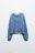 Толстовка домашняя с бархатной фактурой - цвет голубой - 8