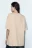 Футболка oversize с принтом и надписями - цвет бежевый - 4