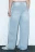 Джинсы baggy fit широкие с лампасами - цвет голубой - 4